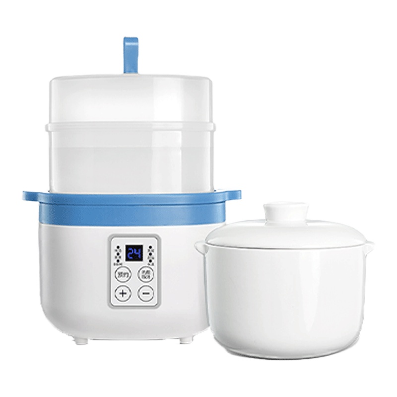 babycare婴儿电炖锅辅食锅宝宝多功能陶瓷煲煮饭粥bb煲儿童小炖锅卡尔斯蓝