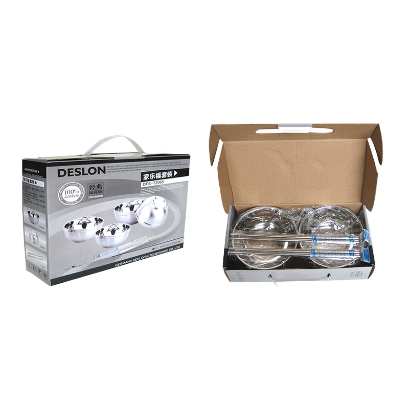 德世朗 家乐福套装DFS-TZ065(碗11.5*6cm*4个+筷子22.7cm*2双)