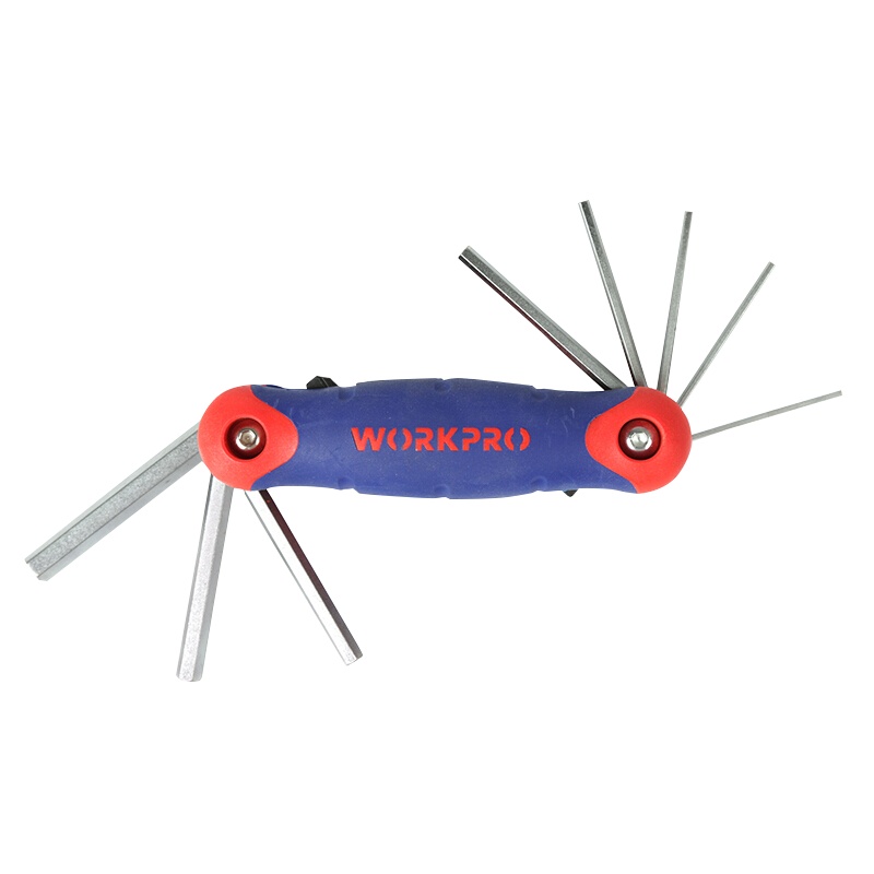 万克宝公制8件套折叠内六角扳手 W022002