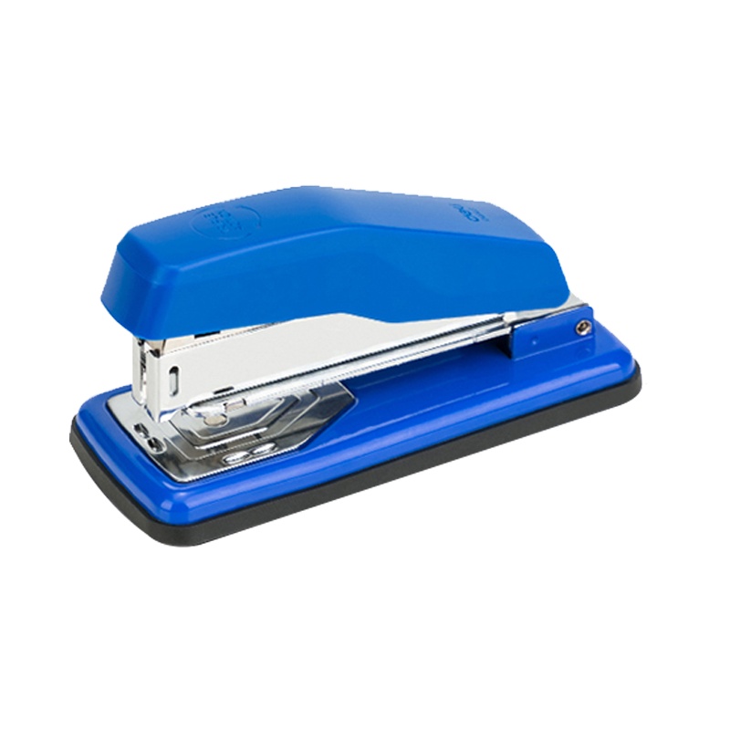 得力0414S 12#50页旋转式订书机 厚层订书器 中缝装订 临时装订可拆 办公用品 蓝色