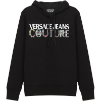 VERSACE JEANS COUTURE 范思哲 女士棉质加绒款连帽卫衣运动衫71HAIF04 CF00F