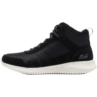 【自营】Skechers斯凯奇男鞋休闲鞋简约时尚中高帮绑带鞋666061 666061/BKW黑色+白色
