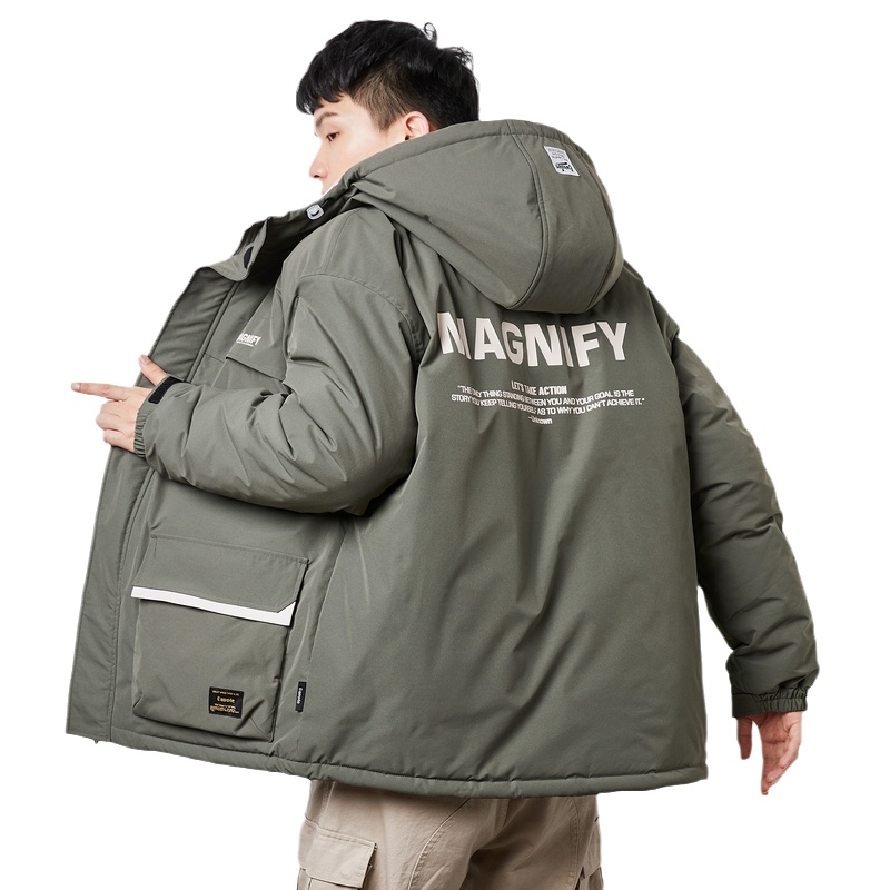 唐狮2020秋冬季格子毛呢大衣男韩版潮流短款加厚黑色呢子夹克外套