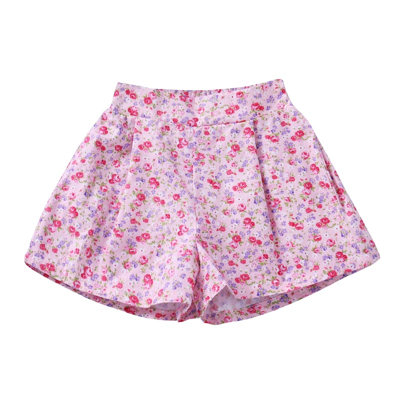 龙之涵(LONGZHIHAN)女童短裤夏季薄款外穿纯棉宽松婴儿童休闲裤宝宝夏天韩版洋气裤子