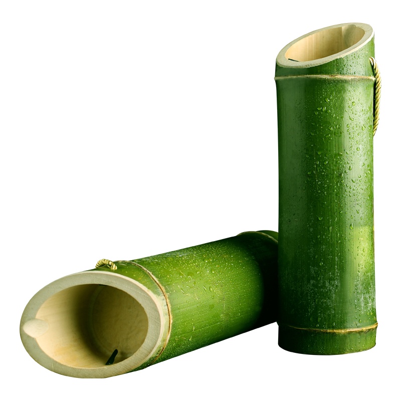 山与丘竹筒酒创意竹子酒高粱酒 浓香型52度植物养殖青竹酒过节送礼500ml 真空包装