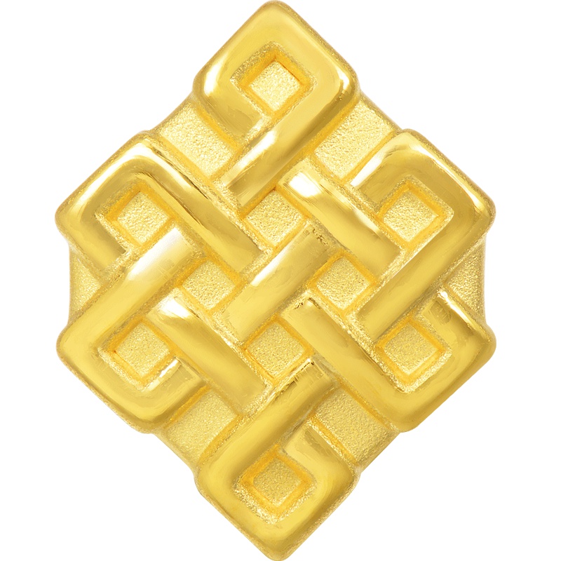 周生生(CHOW SANG SANG)金Charme系列八瑞相-吉祥结男女转运珠定价