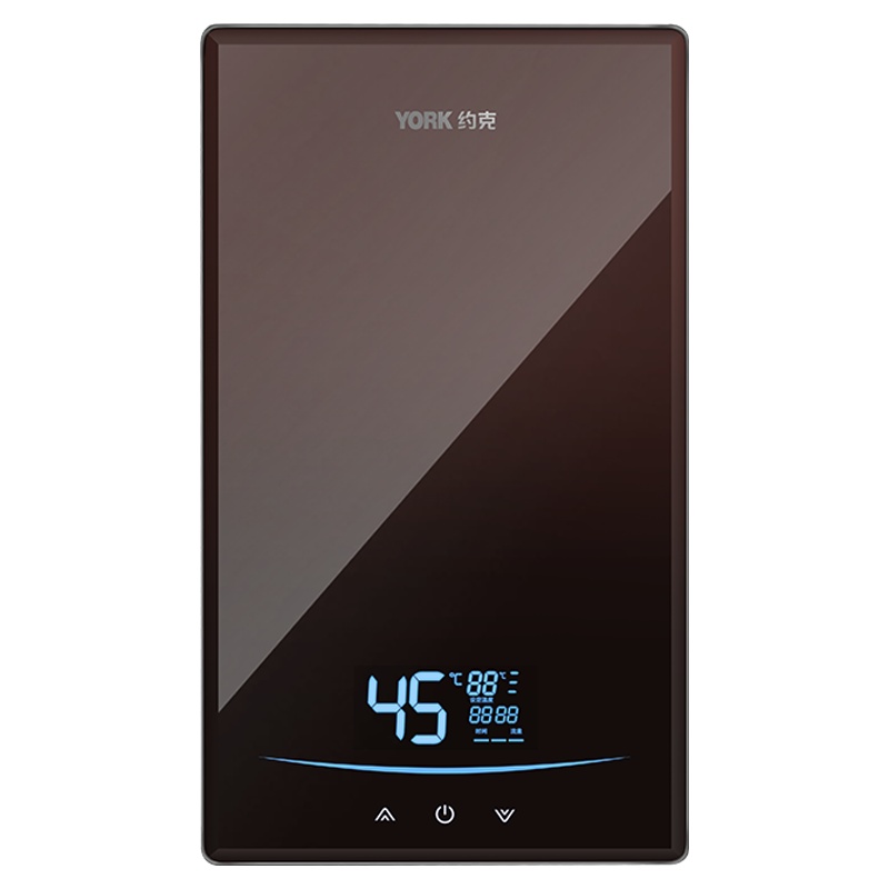 YORK约克即热式热水器YK-DJ8 家用即热式 免储水 变频恒温 一体超薄面板 LED触控面板 7500W