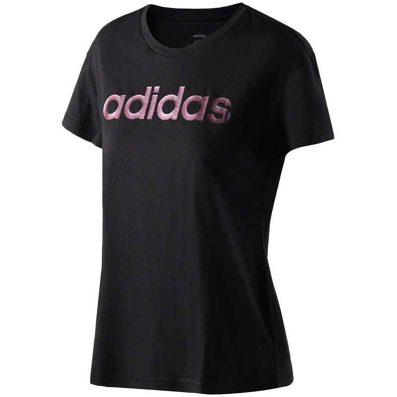 阿迪达斯女服短袖T恤运动休闲服装EI4577