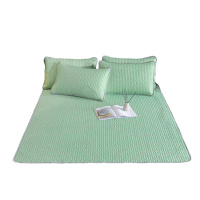 1.5m床可折叠凉感丝乳胶凉席三件套