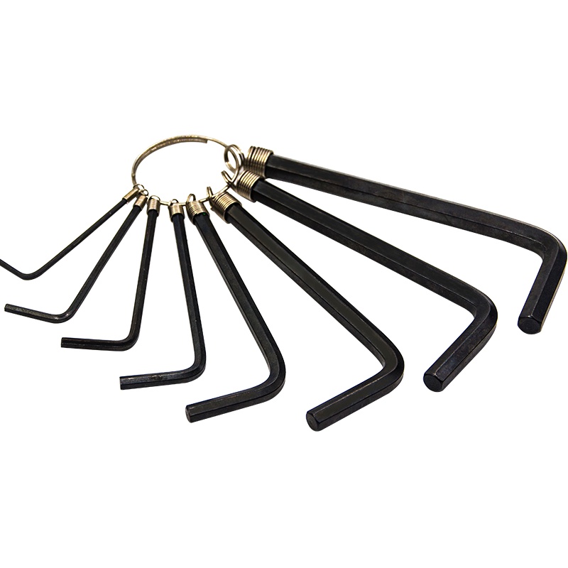 [苏宁自营]保拉(Paola)工具 8件套吊环公制内六角扳手组优质6150CRV铬钒钢 1001