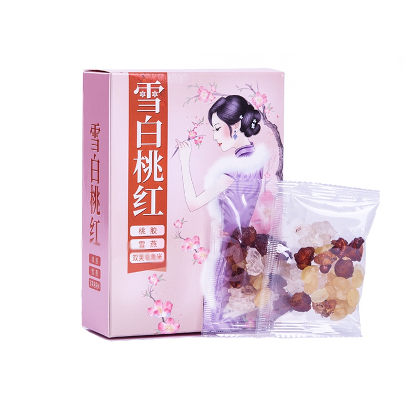 敏昂(M)桃胶双荚皂角米雪燕组合 450克 天然胶原蛋白独立小包装泡茶煮汤