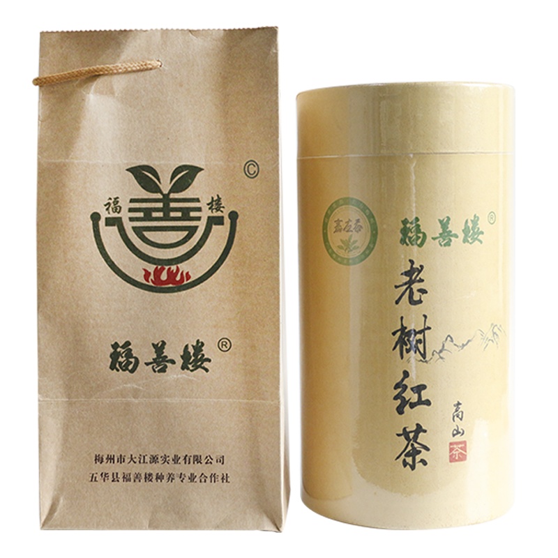 [梅州助农馆]福善楼 老树红茶 锅炒手工茶 250g/罐