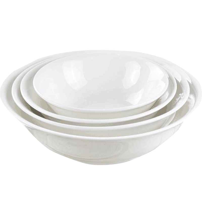 塑料反口碗仿瓷早餐店粥碗豆浆碗馄饨碗稀饭米饭碗汤碗面条碗商用密胺6寸