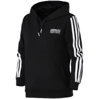 【自营】adidas阿迪达斯NEO女装运动休闲卫衣套头衫DX0037 L DX0037黑色