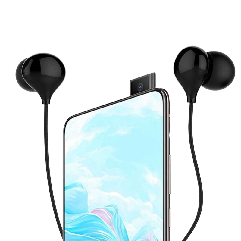 入耳式有线耳机手机耳机立体音游戏吃鸡耳塞|带麦蓝色款 1条装(附赠大小号耳塞)