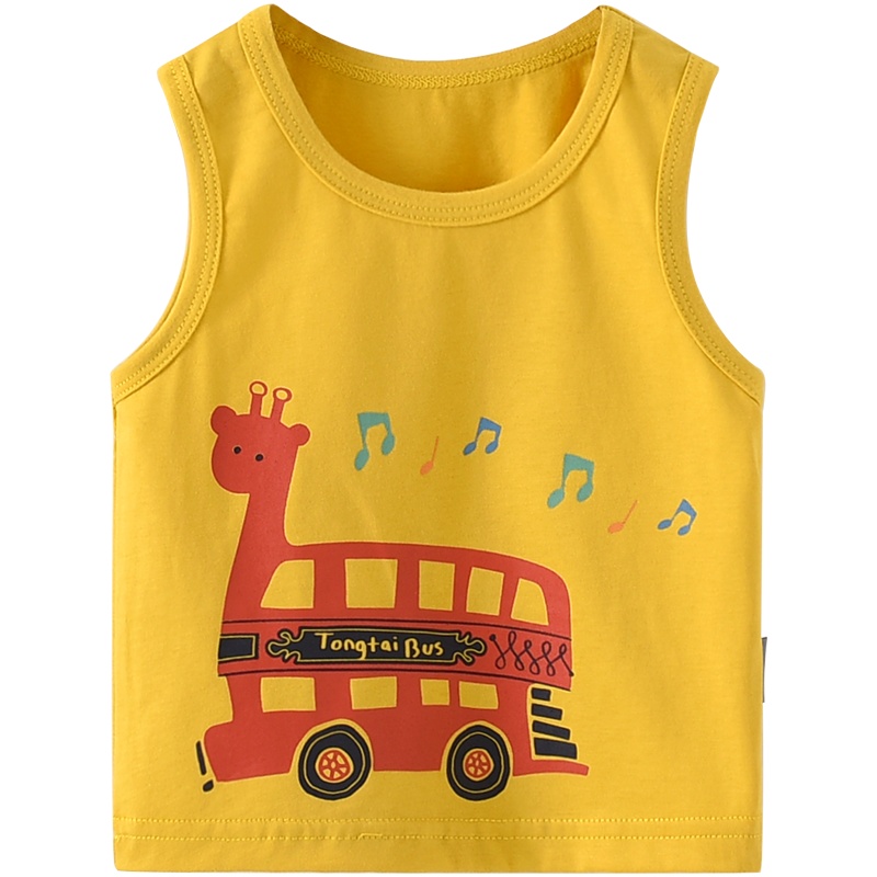 童泰夏季3月-4岁婴幼儿男女宝宝衣服纯棉套头圆领背心T恤上衣
