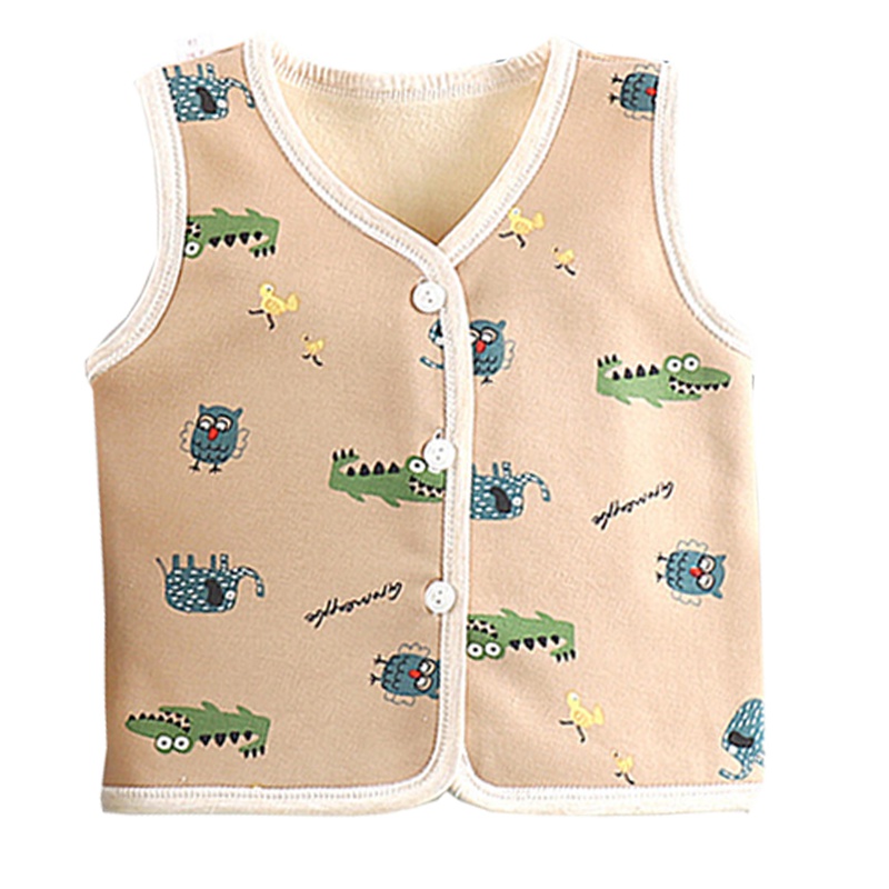 秋冬新款儿童加绒马甲加厚宝宝坎肩婴儿上开衫衣保暖男女童装