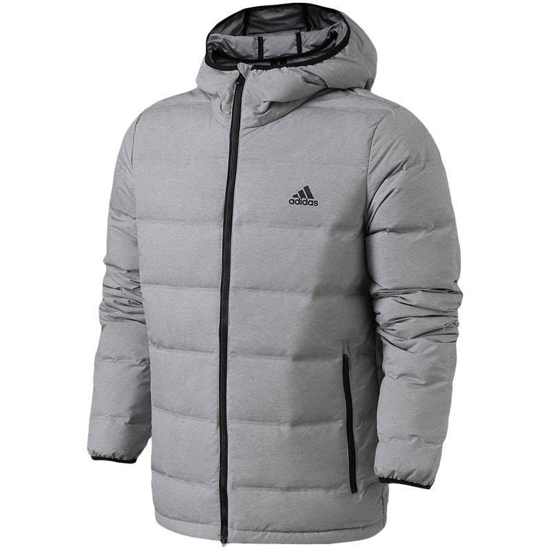 adidas男服羽绒服户外保暖连帽休闲运动服CZ1386