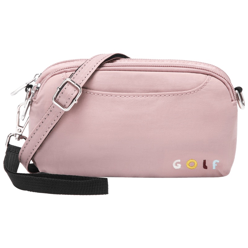 高尔夫GOLF时尚小巧斜挎包休闲女双主袋单肩包轻便防泼水可拆卸肩带手拿包