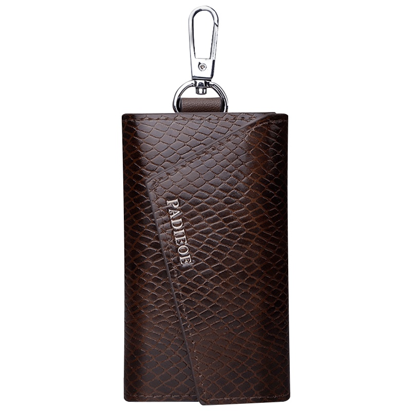 【顺丰配送】Padieoe汽车钥匙包男士锁匙牛皮多功能大容量钥匙扣卡包二合一简约