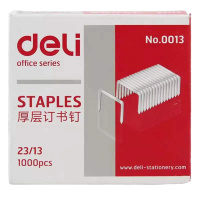 得力0013厚层钉书钉23/13(1000枚/盒)