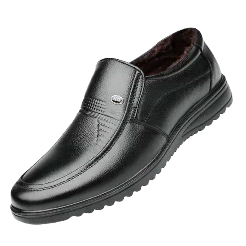 环球真皮保暖单鞋防滑耐磨