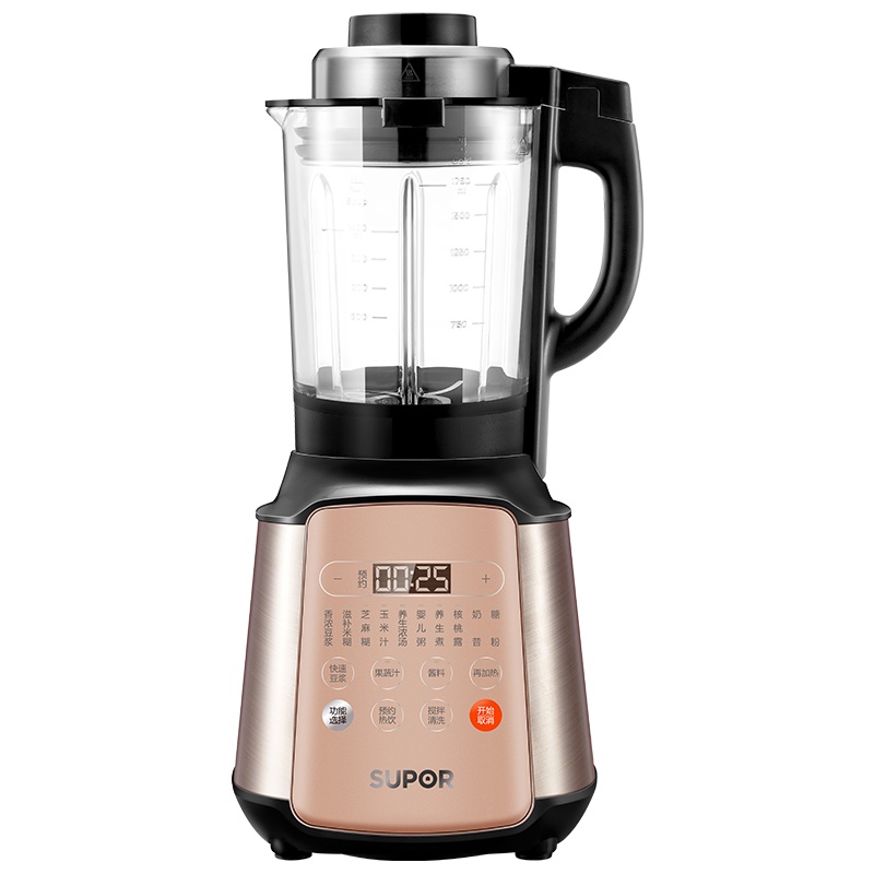 苏泊尔(SUPOR)破壁料理机SP968 1.75L家用加热多功能精轻音降噪榨汁豆浆辅食机全钢机身预约搅拌机