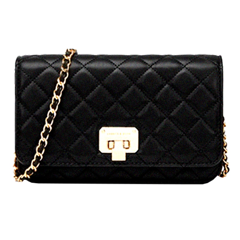 CHARLES＆KEITH菱格包 菱格金属链条女士单肩包 经典菱格单肩小包