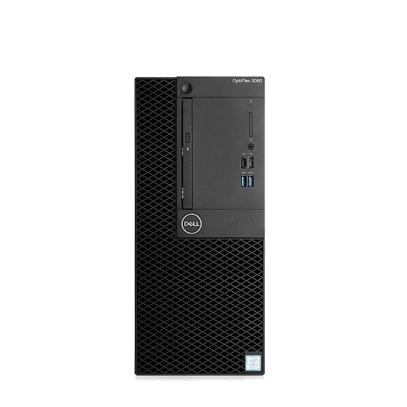 戴尔(DELL)OptiPlex3060MT 商用台式电脑 单主机(Intel i3-8100 4GB 1TB DVD刻录 Win10H)商用办公 家用娱乐 性价比机 企业采购
