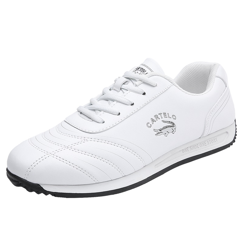 卡帝乐鳄鱼（CARTELO）男鞋 休闲鞋男皮鞋韩版潮流板鞋男士小白鞋运动鞋子男