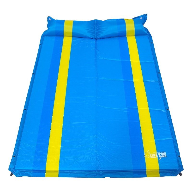 狼行者自动充气垫户外帐篷睡垫防潮垫LXZ-4023 3CM双人款 加宽加厚双人气垫露营野营