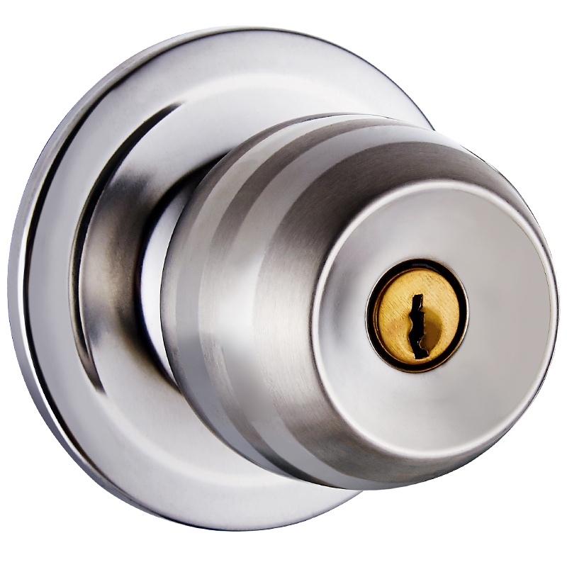 固特室内卧室球锁球形房门锁圆形不锈钢球型锁球形锁纯铜锁芯5831