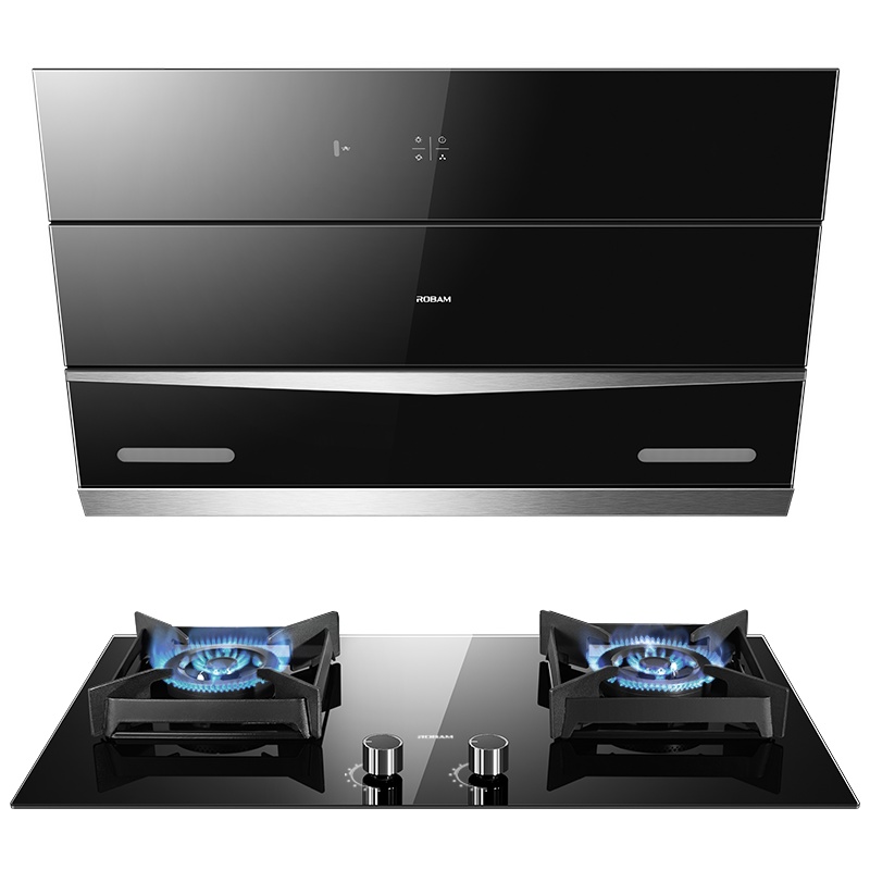 老板(ROBAM)油烟机烟灶套餐侧吸22立方抽油烟机吸油烟机烟灶套装厨电套装27N0H+37B5X(液化气)