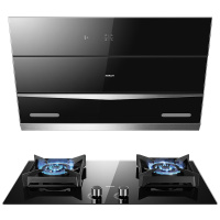 老板(ROBAM)油烟机烟灶套餐侧吸22立方抽油烟机吸油烟机烟灶套装厨电套装27N0H+37B5X(液化气)