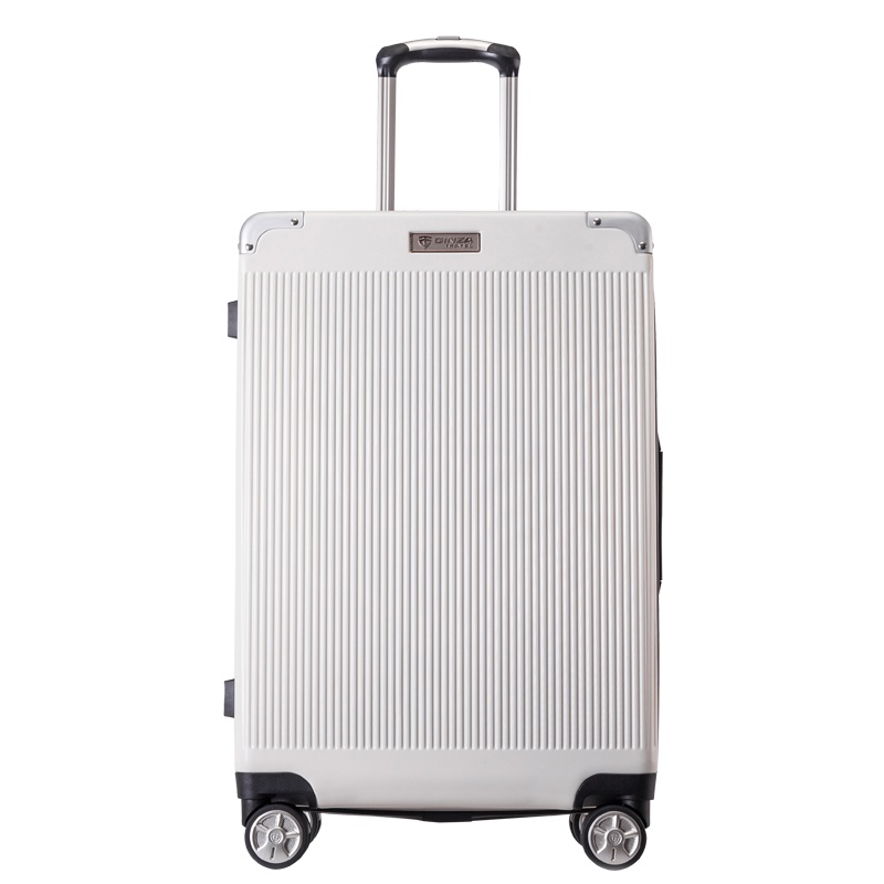 【银座】复古行李箱女万向轮拉杆箱24寸PC密码锁旅行箱学生登机箱