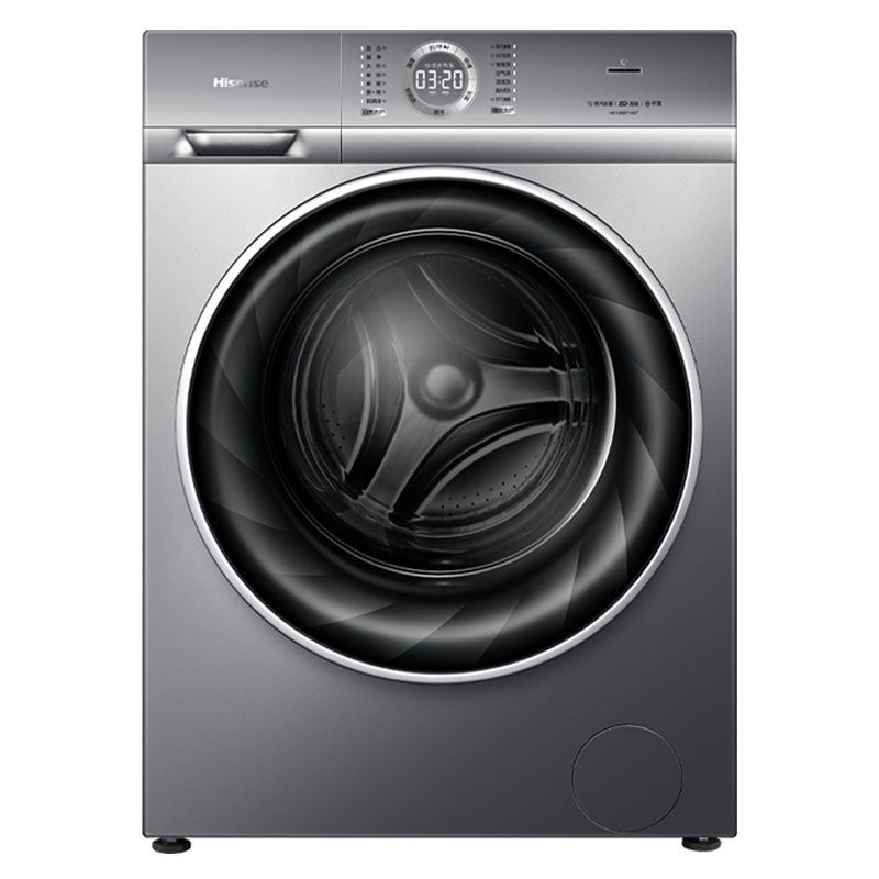 海信(Hisense)蒸汽直驱D系列 10公斤大容量 永磁DD直驱变频 超薄洗烘一体变频滚筒洗衣机HD100DF14DT