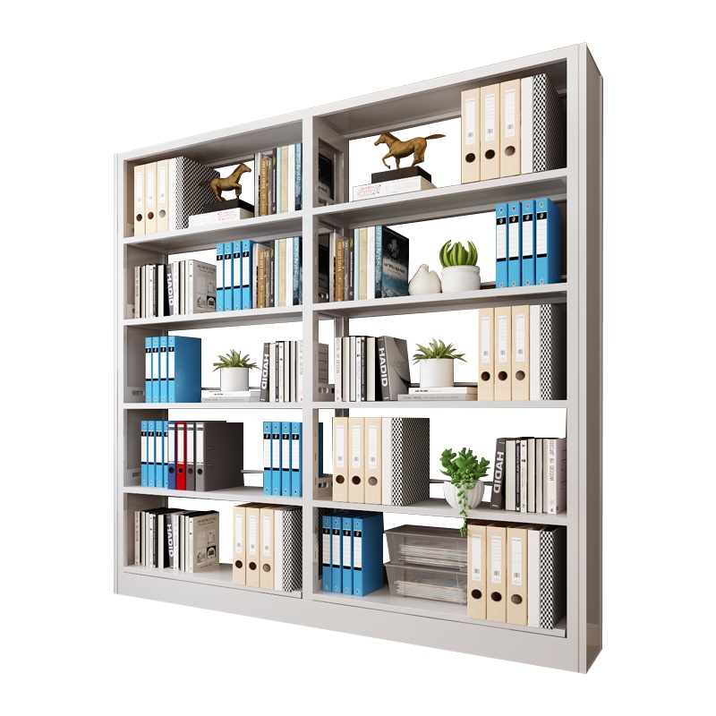 兴福隆钢制书架置物架图书馆单双面书店阅览室学校档案架资料架