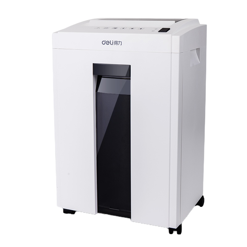 得力(deli)5级保密办公商用碎纸机(单次8张 23L 持续10分钟 可碎卡)27250
