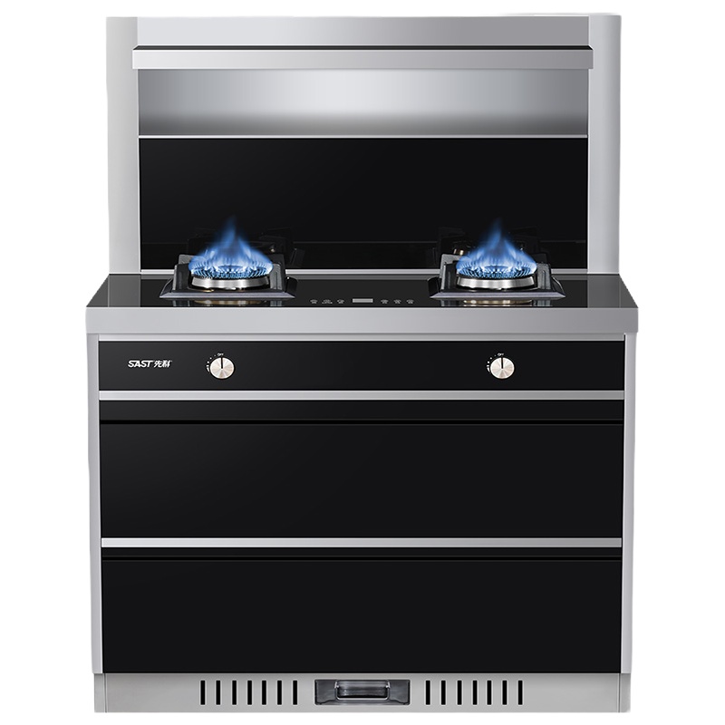 [热卖爆品]先科SAST/ T6-1 液化气 集成灶厨房环保灶一体灶台 侧吸式抽油烟机燃气灶操作更便捷 智能熄火保护