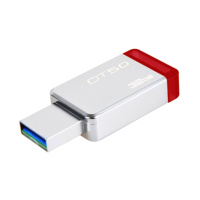 金士顿(Kingston)32GB U盘 DT50 金属高速优盘 USB3.1 红色