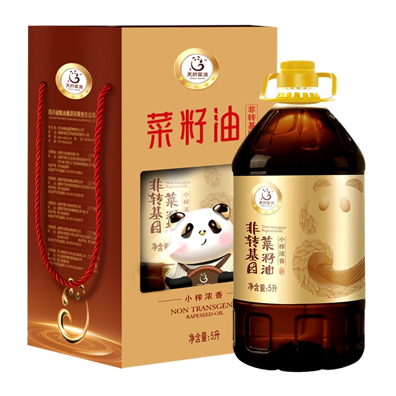 小榨浓香菜籽油(五星)5L