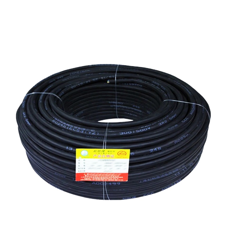 电线电缆 YZ4*6平方国标中型橡套软电缆 100米/卷 1卷装