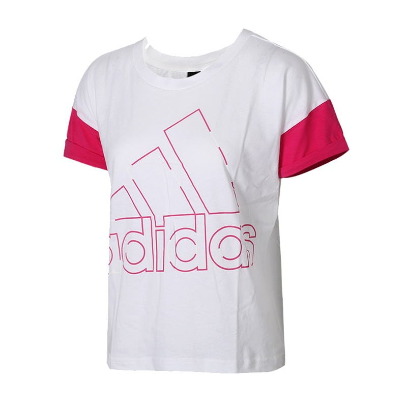 阿迪达斯（adidas）女款运动休闲短袖T恤DJ1617/CZ8005