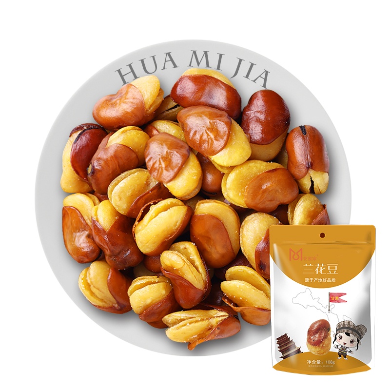 花蜜家兰花豆果实饱满酥脆咸香牛肉味108g*3袋