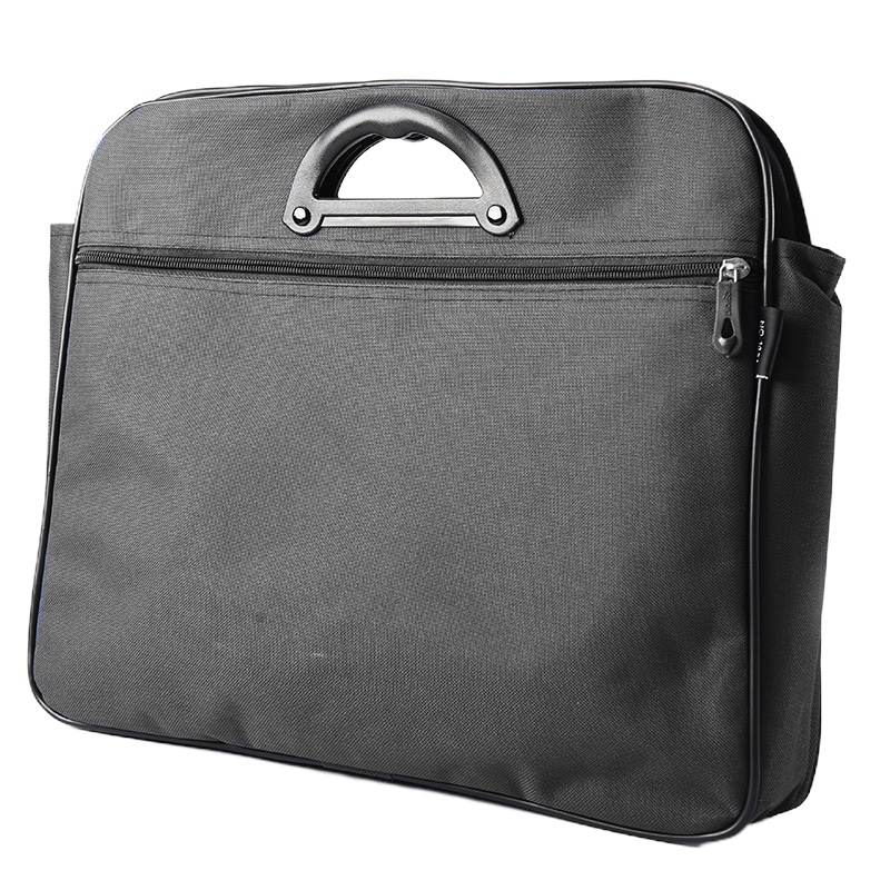 正彩(ZNCI) 1421大容量双层事务包会议公文包办公用品 帆布文件袋手提电脑包