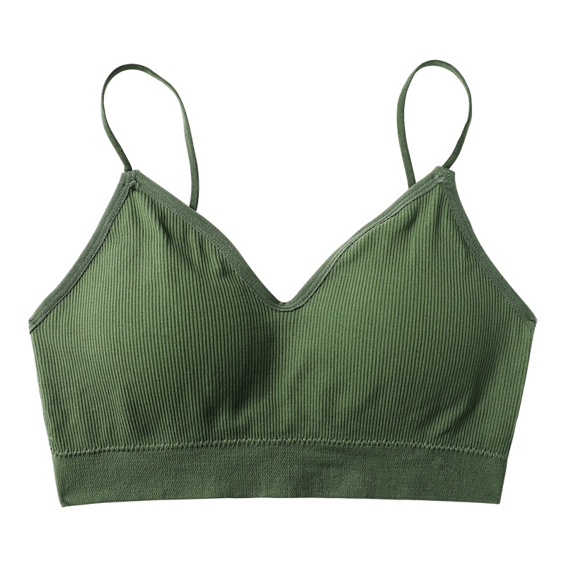 俞兆林美背文胸女无钢圈聚拢夏季薄款U型裸背心吊带抹胸内衣2件