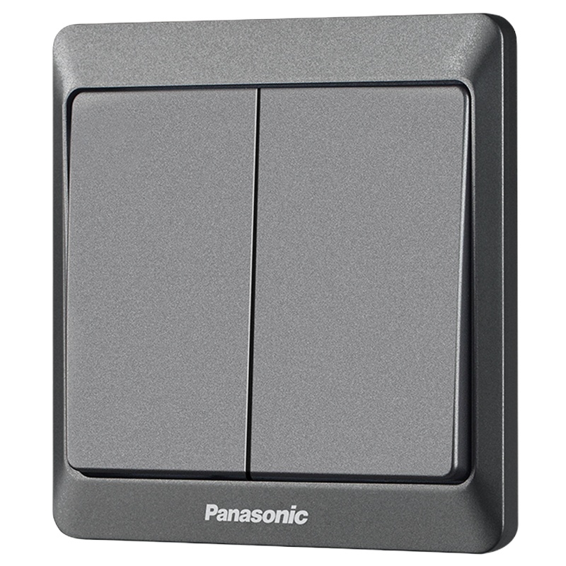 松下开关插座面板雅悦古铜灰色五孔带USB三孔16A空调一开二开单控双控