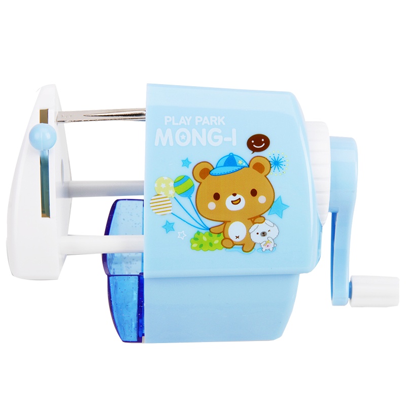 得力卡通削笔机削笔器卷笔刀刨笔刀儿童用学生手摇安全多功能铅笔刀转笔刀三角铅笔转笔机可爱造型自动0644LAN