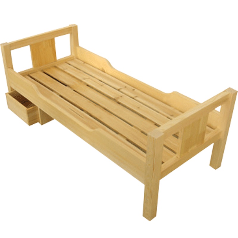 幼儿园实木床单双层午睡床托管班高低叠叠床小学生宿舍单人儿童床