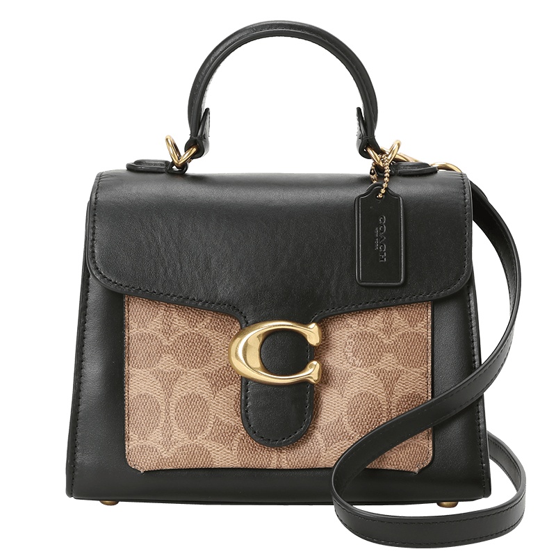 COACH TABBY 通勤手拎 C扣 老花拼皮 870